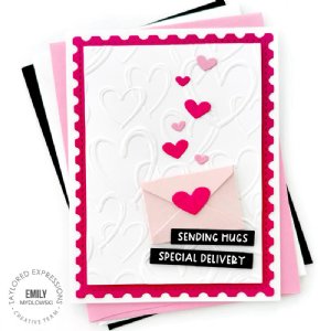 Taylored Expressions - Embossing Folder - Sketched Hearts
