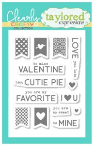 Taylored Expressions - Clear Stamp - Pennant Parade - Valentine