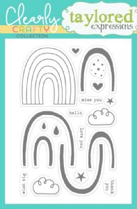 Taylored Expressions - Clear Stamp - Big Rainbow