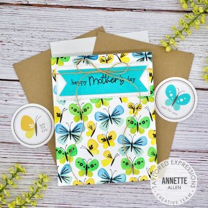 Taylored Expressions - Stamp & Stencil Combo - Butterflies