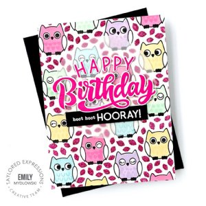 Taylored Expressions - Cling & Clear Stamp Combo - What a Hoot
