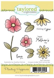 Taylored Expressions - Cling Stamp - Planting Happiness