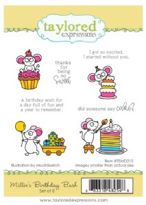 Taylored Expressions - Cling Stamp - Millie's Birthday Bash