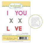 Taylored Expressions - Cling & Clear Stamp Combo - Fill in the Blank - Love