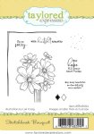 Taylored Expressions - Cling Stamp - Sketchbook Bouquet