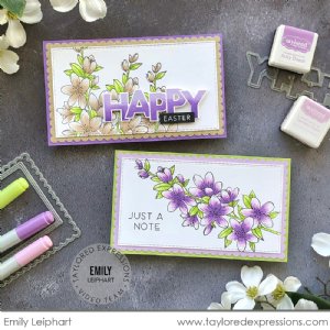 Taylored Expressions - Cling Stamp - Bursting Blooms