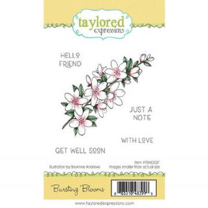 Taylored Expressions - Cling Stamp - Bursting Blooms