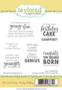 Taylored Expressions - Cling Stamp - The Inside Scoop - Snarky Birthday