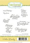 Taylored Expressions - Cling Stamp - Hello Lovely