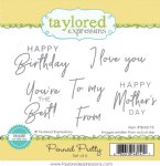 Taylored Expressions - Cling Stamp - Penned Pretty