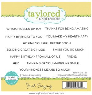 Taylored Expressions - Cling Stamps - Just Saying