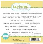Taylored Expressions - Cling Stamps - Just Saying