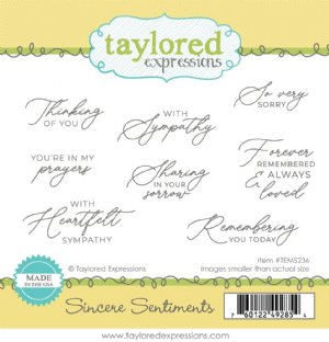Taylored Expressions - Cling Stamp - Sincere Sentiments