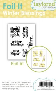 Taylored Expressions - Foil It - Winter Blessings