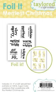 Taylored Expressions - Foil It - Merriest Christmas