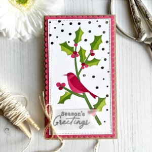 Taylored Expressions - Foil It - Mini Slim Holly Holiday