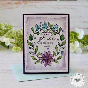 Taylored Expressions - Watercolor Panels - Faithful Flowers
