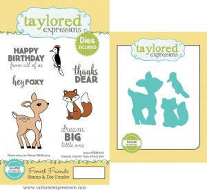 Taylored Expressions - Stamp & Die Combo -  Forest Friends