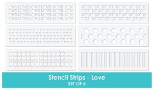 Taylored Expressions - Stencil Strips - Love