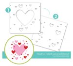 Taylored Expressions - Layering Stencil - Heart of Hearts