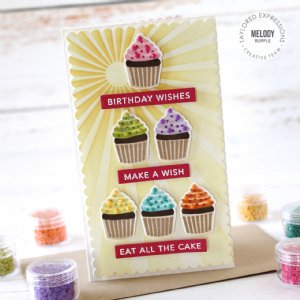 Taylored Expressions - Stencil & Clear Stamp Combo - Sweet Shoppe