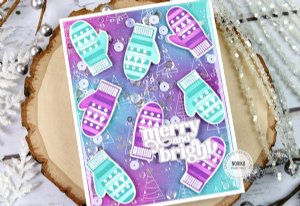 Taylored Expressions - Stencil & Clear Stamp Combo - Cozy Winter