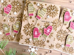 Taylored Expressions - Stencil & Clear Stamp Combo - Cozy Winter