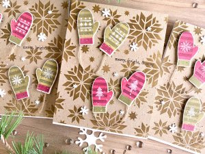 Taylored Expressions - Stencil & Clear Stamp Combo - Cozy Winter