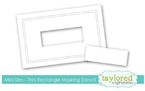 Taylored Expressions - Masking Stencils - Mini Slim Thin Rectangle