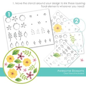 Taylored Expressions - Stencil - Awesome Blossoms