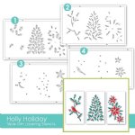 Taylored Expressions - Triple Slim Layering Stencil - Holly Holiday