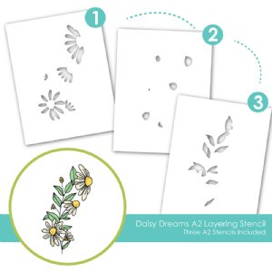 Taylored Expressions - Layering Stencil - Daisy Dreams