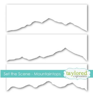 Taylored Expressions - Stencil - Set The Scene - Mountain Tops