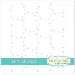 Taylored Expressions - Stencil - St. Nick Stars