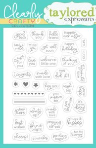 Taylored Expressions - Clear Stamp - Itty Bitty Sentiments