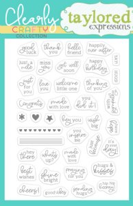 Taylored Expressions - Clear Stamp - Itty Bitty Sentiments