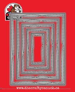 The Crafty Canuck - Dies - Wonky Stitched Rectangles