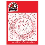 The Crafty Canuck - Stencil 6x6 - Starry Swirl