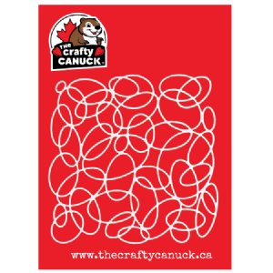 The Crafty Canuck - Stencil 6x6 - Scribbles
