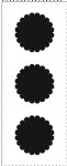 The Crafters Workshop - Stencil - Slimline - Scalloped Circles