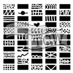 The Crafter's Workshop - 6X6 Stencil - Doodle Borders