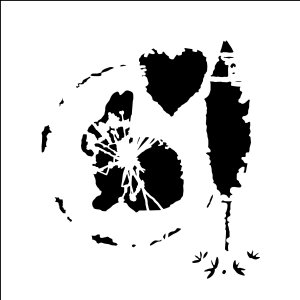 The Crafter's Workshop - 6X6 Stencil - Spring Silhouette