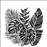 The Crafter's Workshop - Stencil - 6x6 - Tropical Fronds