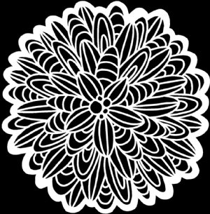 The Crafter's Workshop - Stencil - 6X6 - Cactus Dahlia