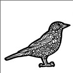 The Crafter's Workshop - 6X6 Stencil - American Robin