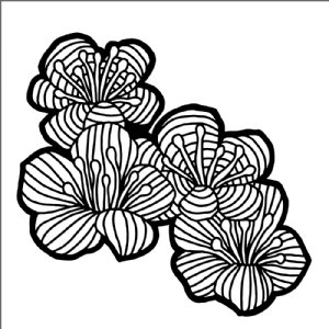 The Crafter's Workshop - 6X6 Stencil - Hawthorn Flowers