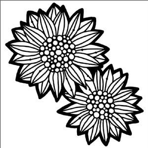 The Crafter's Workshop - 6X6 Stencil - Wild Sunflowers