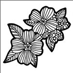 The Crafter's Workshop - 6X6 Stencil - Dogwood Pair