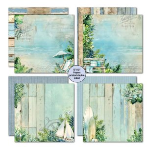 3Quarter Designs - 12X12 Collection Kit - Beachside Life