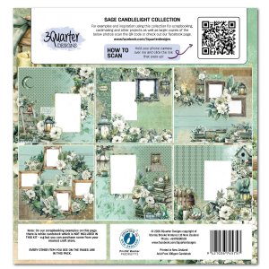 3Quarter Designs - 12X12 Collection Kit - Sage Candlelight